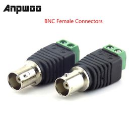 5 stcs 12V DC BNC Male vrouwelijke connector coax Cat5 naar BNC vrouwelijke plug voor LED -stripverlichting video Balun CCTV camera -accessoires