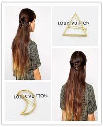 5pcs 2016 Nouvelle marque épingles à cheveux Star Moon Triangle Pin de cheveux Bijoux Bijoux Hairgrips Clip pour femmes Accessoires de cheveux Factory Whole6871653