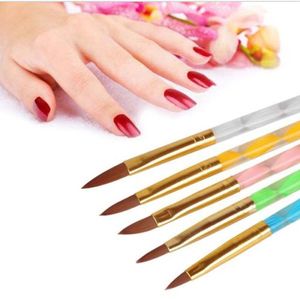 5 stcs 3D schilderen Tekening UV -gel DIY -borstel Pen Tool Pretty Nail Art Set #T609