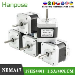 5pcs 4-lead NEMA17 MOTEUR STEPUR 12V 42 MOTEUR 1,8 degré 1,5A 40N.CM 17HS4401 pour le moteur de l'imprimante 3D et CNC XYZ NEMA 17 MOTEUR