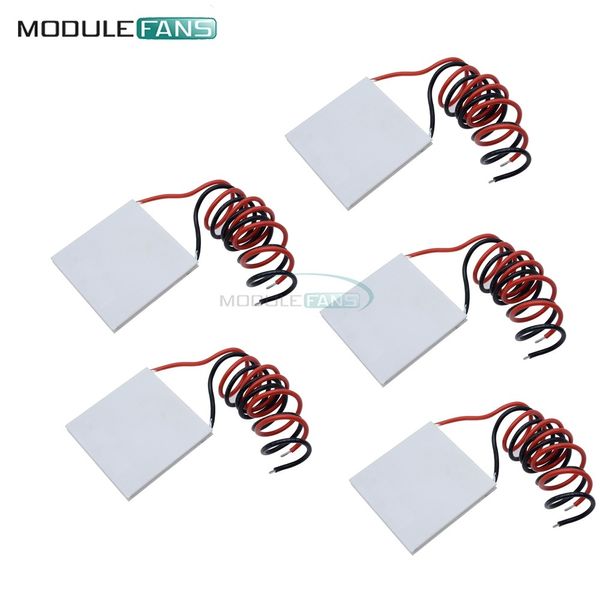 Livraison gratuite 5pcs 40x40mm 40x40 TEC1-12715 TEC1 TEC 12715 dissipateur de chaleur dissipateur de chaleur refroidisseur thermoélectrique refroidissant le module de plaque de Peltier 40 * 40mm