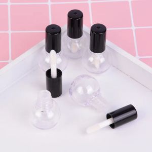 5 pièces 4 cm x 2.5 cm vide en plastique Tube à lèvres Transparent agneau forme brillant à lèvres Tubes rouge à lèvres Mini échantillon cosmétique conteneur