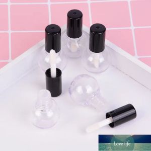 5 pièces 4cm x 2.5cm haut vide en plastique Tube à lèvres Transparent agneau forme brillant à lèvres Tubes rouge à lèvres Mini échantillon cosmétique conteneur