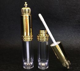 5 pièces 8ml vide brillant à lèvres Tube bouteille transparente récipient à lèvres avec couvercle couronne rechargeable bricolage croissance des cils outil cosmétique 8705799