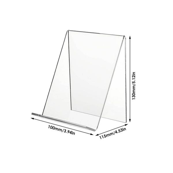 5pcs Stand de livre acrylique Clear acrylique stand support clair affichage des photos