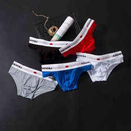 5pcs adannu mannen ondergoed sexy briefs katoen onderbroek u convex mannelijk slipje cueca tanga ademende mannen briefs bikini 5 AD44 T220816