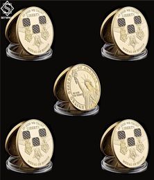 5pcs America in God We Trust Medal of Honor 9991000 Craft Gold Liberty Challenge Coin USA Collection 2107558