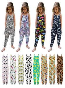 5 -stcs babymeisje bloemen romper jumpsuits dunne meisjes halter met offtheshoulder jumpsuit onepiece onesies rompers klimpak 2418433