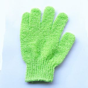 Guante de ducha de baño de 5 uds para pelar guantes de manoplas exfoliantes cinco dedos depurador guantes de baño de esponja