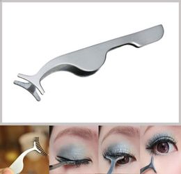 5pcs herramientas de belleza con pestañas postizas multifuncionales clip auxiliar de acero inoxidable pinzas 1549548