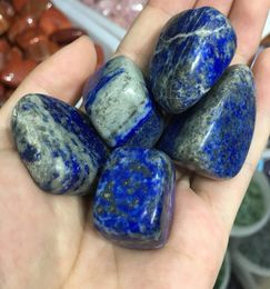  5pcs gran tamaño lapis lapis nazuli caído de piedra cautel de cuarzo curación de la curación del hogar decoración del hogar piedra pulida5107142