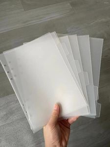5 stuks Binder Zakken Rits Mappen Voor 6 Ring Notebook Divider Pagina Waterdichte PVC Blad Document Filing Bag