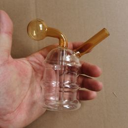 5pcs Bubbler Aceite Burner de vidrio Percolador Difusoras de agua Tuberías Hooká bongs Bubblers Filtro de reciclaje Mini Pipes de fumar portátiles