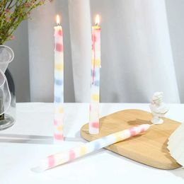 5 stks kaarsen 2 stks 2 cm*l25cm stokkaarsen voor romantisch diner huishoud feestkaarsen rookloze huizendecoratie