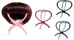 5pcs Wig Seck Pliant pliage de perruque en plastique stable stable Affichage de support de cheveux durable Perruque Chapeau Haut Holder Extension Hair Extension8985427