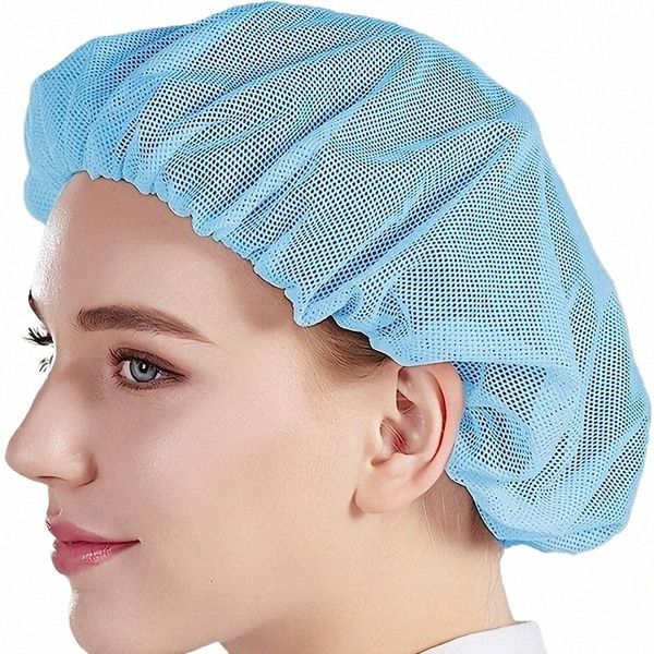 5pcs, chapeau de chef, chapeau de chef élastique unisexe en tissu, casquette de cuisine en maille, casquette de chef de cuisine, filets à cheveux en maille pour service alimentaire, gadget de cuisine J22o #