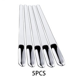 Cosco de café de 5pcs Cuchara de acero inoxidable para postre Copla de café pequeña Barra de revocación Cuchara de cocina RRC613