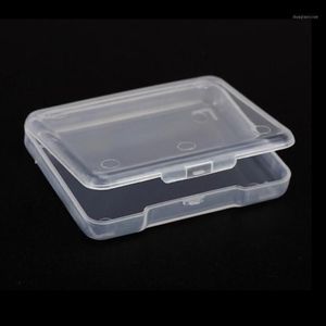 5 STKS Collectie Container Case sieraden Afwerking Accessoires Plastic Transparant Kleine Doorzichtige Winkeldoos Met Deksel Opbergdoos12374
