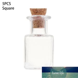 5 stks Cork Stopper Kleine Lege Glasfles Tiny Glass Jars met Cork Decoratieve Glaskruiken