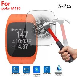 5 stks omslag voor Polar M430 Sport Smart Watch Jun-12a Tempered Glass Filmscherm Wearable apparaten smartwatch relogio inteligente