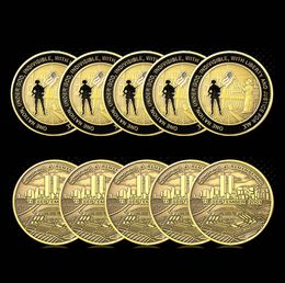 5PCS Craft Hondering Recording El 11 de septiembre Ataques de bronce Chafation Monedas COLONEDES COLECCIONES Regalos de recuerdos originales 5110454