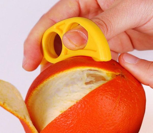 5pcs creativos de naranja peelers Zesters limón stripper de fruta de lámina fácil abridor cítrico herramientas de cocina gadgets9875981