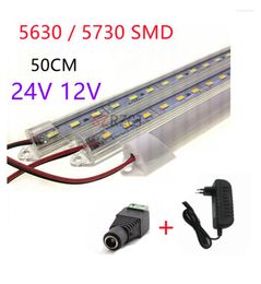 5 -stcs DC 12V 24V SMD 5630 LED Hard stijve strip Bar Buis Licht Aluminium schaal voor thuiskeukenkast Wall Decor