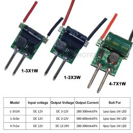 5pcs DC 12V LED MR16 Driver Current 300MA 600MA DC-DC2PINS 3*1W 3*3W 4-7*1W LED-stuurprogramma's Verlichtingstransformator voor 3W-9W Spotlight