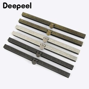 5pcs Deepeel 19cm métal gaufré sac à main cadre sac serrure embrayage sacs à monnaie fermoir matériel de couture portefeuille sac à main pièces accessoires 240229