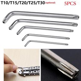 5PCS Tournevis à double tournevis HEX SELT T10 T15 T20 T25 T30 Torx Spanner Torx Key Tool