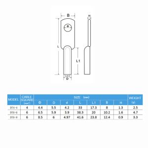 5PCS DT2.5-4 DT4-4 DT6-6 DT6-8 COPPERR Terminal 4 6 8 DTG Cableau de câble Connecteur Terminal