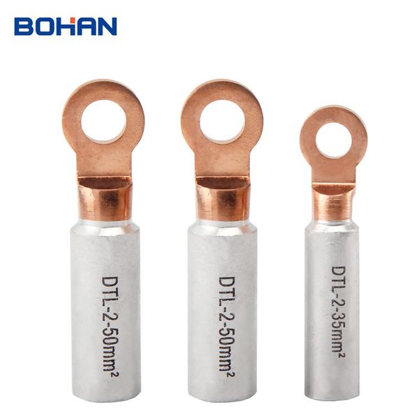 5pcs DTL-2-70 DTL-2-95 DTL-2-16 Copper rond Aluminium Cu al Bimatel Spade Power Fil Câble de câble