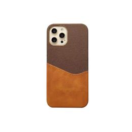 Étui de mode 5pcs pour l'iPhone 15 Pro MAX Téléphone pour 13 12 11 14pro max 15 14 plus 7 8 Plus duigner Samsung Cover Leather Shell avec carte