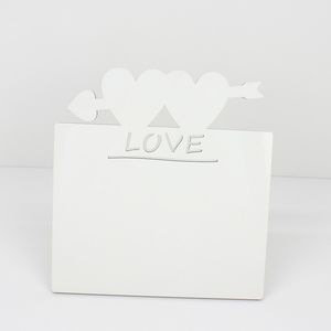 5 uds marcos en blanco sublimación MDF madera doble amor foto placa 190*190*5mm etiqueta DIY impresión de regalo