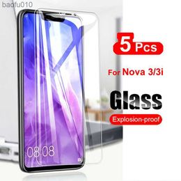 5Pcs Glas Voor Huawei Nova 3 3i Screen Protector Gehard Glas Voor Huawei Nova 3 3i 3e Glas 2.5D anti-kras Film L230619