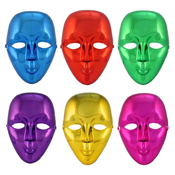 5 pièces accessoires d'halloween mascarade galvanoplastie masque complet Hip Hop adulte danse de rue carnaval Cosplay accessoires de bal approvisionnement