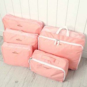 5pcs dans un ensemble grand sac de rangement de voyage bagages vêtements rangé organisateur pochette valise 100set / lot T200710