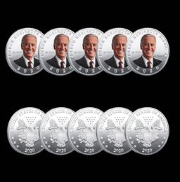 5pcs Joe Biden Badge commémoratif artisanat Flying Eagle Challenge Coin Silver plaqué Coins Collectibles9726826