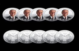 5pcs Joe Biden Badge Commémoratif Artisanat Flying Eagle Challenge Coin Silver plaqué Coins Collectibles6374029