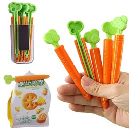 5pcs Cuisine Storage Food Snack Sceller Magnétique Vacuum Fres