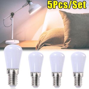 5 pièces LED réfrigérateur ampoules Mini E14/E12 remplacement halogène vis pour cuisine chambre Machine à coudre nuit