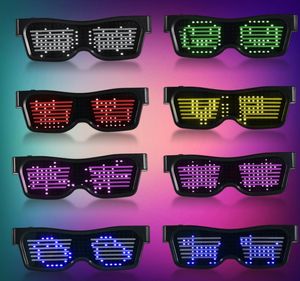 5 chapeaux à paillettes LED + 5 lunettes à obturateur lumineux + 1 pare-soleil Bluetooth, lunettes d'affichage LED, cadeaux de Noël, d'anniversaire, de fête d'Halloween.