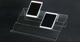 5pcs longs étagères en acrylique mobile portable d'affichage de téléphone portable Produits numériques Purse porte-cosmétique téléphones mobiles universels affichage rac7530455