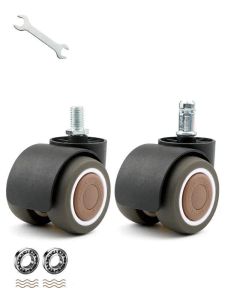 5pcs/lote Velina de 2 pulgadas/Srew Universal Wheel Silla de oficina Computer Boss giratriz mute Mute Caster