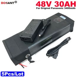 5pcs / Lot 48V 30AH E-Bike Batterie au lithium 1200W 48V Batterie de scooter électrique pour batterie d'origine Samsung 30B 13S 48V