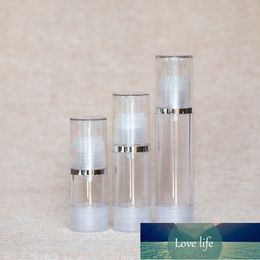 5 stks / partij 50 ml hoge kwaliteit als plastic lotion subbottelen met PP vacuümpomp serum flessen navulbare crème airless fles