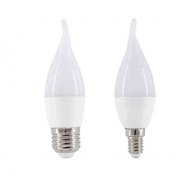 5 Pcs/lot ampoule led E14 E27 LED Lampe Intérieure Chaude Lumière Blanche Froide 7 W AC220V LED Bougie Ampoule Décor À La Maison Lustre H220428