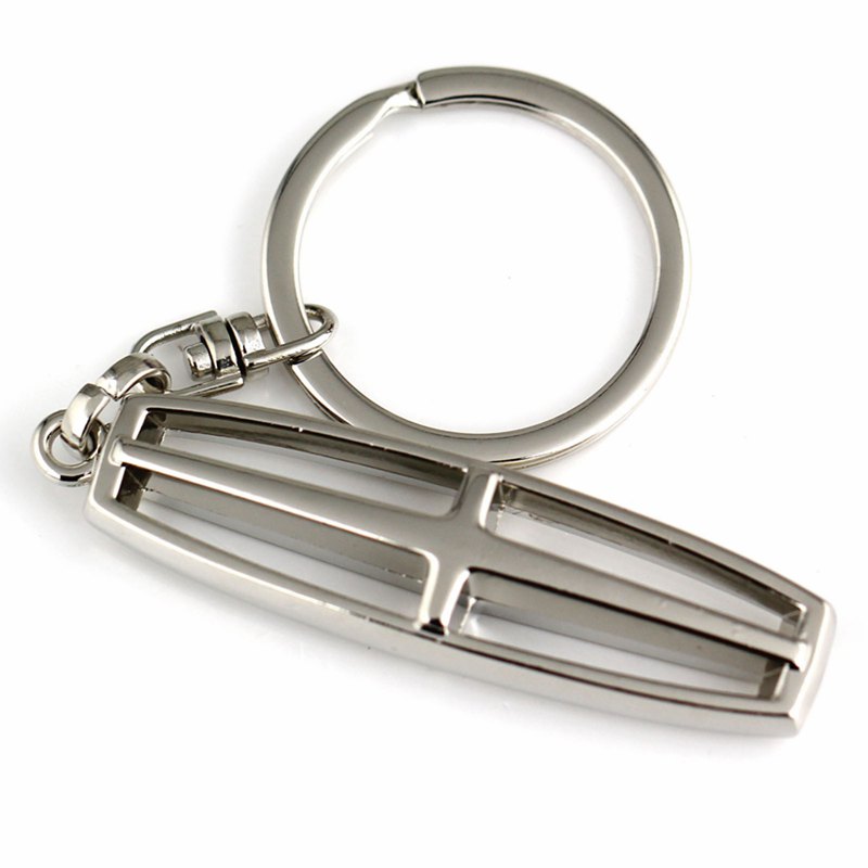 5pcs/lot Metal 3D Car Keychain Llavero Keyring For LINCOLN Auto Key Chain Ring Auto Car Styling Keyholder