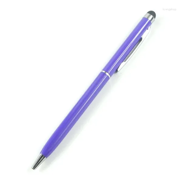 5 unids/lote Mini bolígrafo Universal de Metal grabado de texto logotipo personalizado bolígrafos escolares de oficina de cada paquete