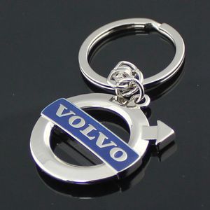 5 stks veel nieuw Volvo XC60 90 S40 60 80 Mode Cutout Emblem Keychain Auto Levers Car Volvo Key Chain Key Pendant Ring Automosa Blauw 2846